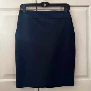 Express Dark Blue Pencil Skirt